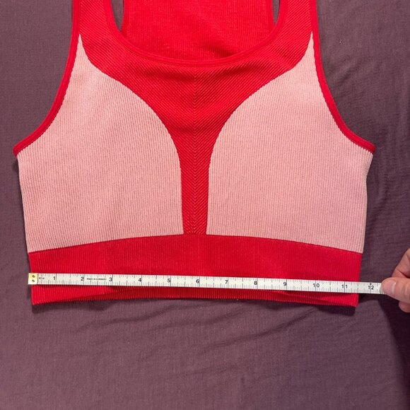 Fabletics Kris Seamless Longline Bra in red/pink - size Small (?) - Picture 3 of 7